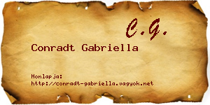 Conradt Gabriella névjegykártya