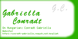 gabriella conradt business card